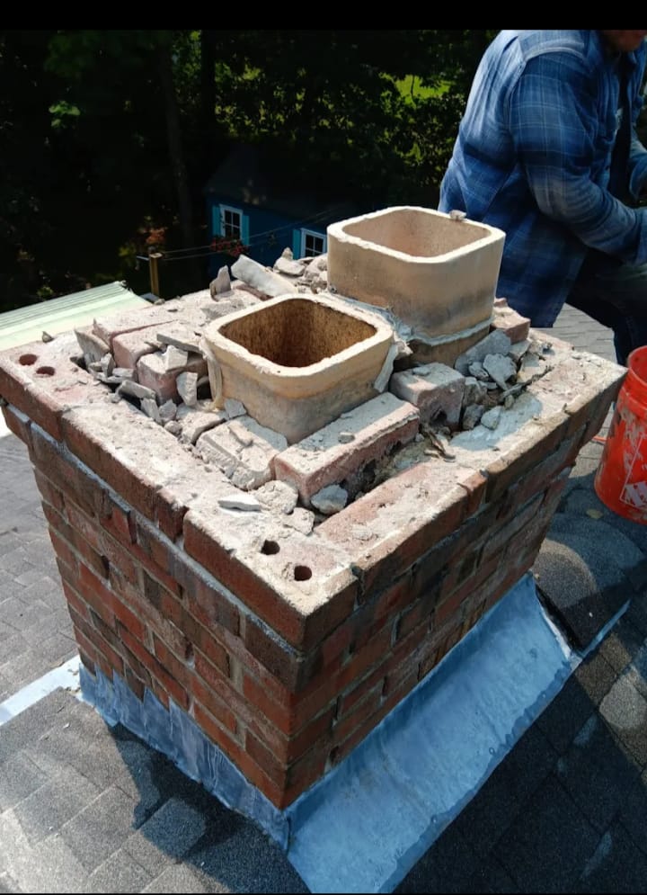 Chimney cap repair and restoration
